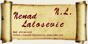 Nenad Lalošević vizit kartica